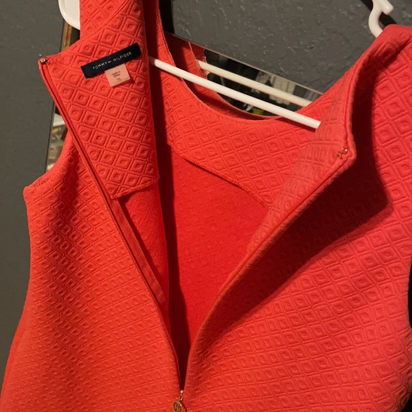Tommy Hilfiger size 10 tangerine sleeveless dress - Picture 7 of 11